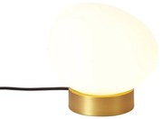 Lampada da tavolo di design in ottone con vetro opale - Sally