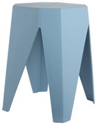 Sgabello blu in plastica Cherish – Leitmotiv