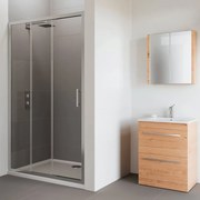 Porta doccia scorrevole Verve, L 95-100 cm x H 190 cm x SP 6 mm, profilo cromo