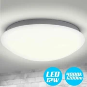 Plafoniera A Led con Sensore di Movimento a Microonde 6400K 12W