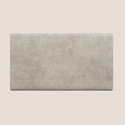 Testata pannello a muro media di varie dimensioni in morbido tessuto impermeabile T10 tortora