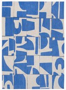 Tappeto lavabile jacquard da interno-esterno con motivo grafico Papercut