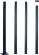 Brilagi - Asta metallica per palo d'illuminazione esterna 4 m, Ø 58 mm, antracite