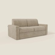 Diomede Divano letto matrimoniale in velluto easy clean sfoderabile - design moderno e comfort in T35 beige