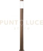 Paletto tokyo bronzo 1 luce attacco e27 ip44 11,5x110cm in acciaio ...