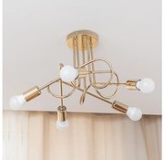 Lampadario a plafone OXFORD 5xE27/15W/230V, finitura dorata