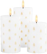 Candele LED in set da 3 (altezza 15 cm) Sille - Sirius