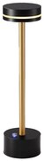 Lampada da tavolo LED dimmerabile ricaricabile SAM LED/5W/5V 3600 mAh nero/oro