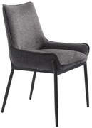 Sedia da pranzo grigio scuro Calgary - Unique Furniture