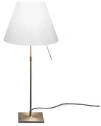 Luceplan - Costanza Lampada da Tavolo con Dimmer Bianco/Ottone Luceplan