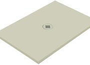 Piatto doccia in ceramica extra slim crema L 120 x L 80 cm