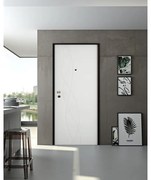 Pannello per porta blindata laccato bianco L 93  x H 213 cm, Sp 6 mm apertura sinistra