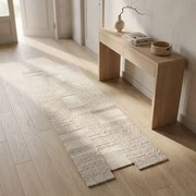 URIEL - tappeto in lana avorio con decoro