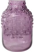 Vaso arredo vetro 28 cm viola