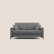 Kafka divano letto matrimoniale in morbido tessuto impermeabile T02 grigio 180 cm (mat. 120x197)