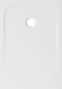 Piatto doccia SENSEA in composito minerale di resina gelificata EASY V3 bianco L 70 x L 100 x H 2.8 cm opaco
