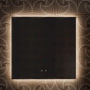Specchio Quadrato 80x80 Retroilluminato Nofer "Sun"