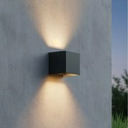 Ideal Lux - Applique a LED da esterno ATOM LED/12W/230V IP54 antracite