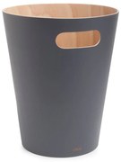 Cestino in legno grigio scuro da 7,5 l Woodrow - Umbra