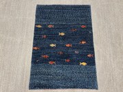 Loribaft Tappeto persiano 110 x 80 Blu (Iran) Annodato A Mano