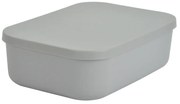 Scatola con coperchio grigia in plastica 24x18x8 cm – Homéa