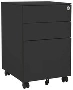 Schedario Mobile Antracite 39x45x60 Cm İn Acciaio /