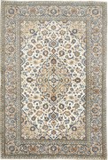 Kashan Tappeto 200 x 290 Beige (Iran) Annodato A Mano