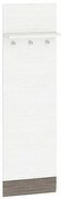 Appendiabiti a parete SARPA 136x40 cm bianco/marrone