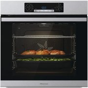 Hisense BSA65226PX, Forno Multifunzione Termoventilato, Cavità XXL 77L, Auto Pulizia Pirolitica, 13 funzioni di cottura, 3 programmi con aggiunta