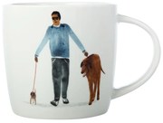 Tazza in porcellana bianca 400 ml Little Dog - Maxwell &amp; Williams