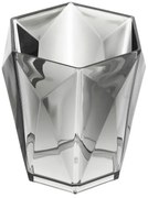 Portaspazzolino Grigio Trasparente In Plastica ABS Diamante