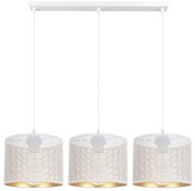 Lampadario a sospensione con filo ALDO 3xE27/60W/230V bianco