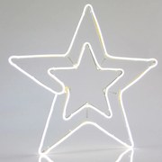 Stella Natalizia LED Neon Flex DOPPIA ILLUMINAZIONE, 58x56cm, IP44 Colore Bianco Caldo 2700 - 3000 °K