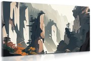 Quadro su tela – Montagna Tianzi in Cina