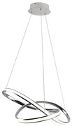 Lampadario LED moderno Infinito grigio, luce naturale 2625 lumen, NOVECENTO