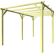 Pergola Singola Trave impregnata fsc in legno massello struttura naturale L 300 x P 500 x H 247 cm