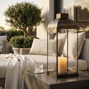 CHANEL - lanterna in vetro e acciaio