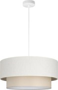 Lampadario sospeso con cavo NATIA 1xE27/60W/230V Ø 45 cm crema