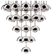 &Tradition - Flowerpot VP10 Lampadario Ø89 Chrome-Plated &Tradition