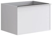 Mobile da bagno sotto lavabo Pixel frame bianco laccato opaco L 60 x H 40 x P 45.5 cm 1 cassetto, lavabo non incluso