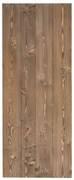 Anta per porta scorrevole Barn Wenge in legno massello wengé L 86 x H 215 cm sp.45 mm reversibile