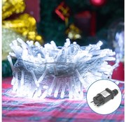 Aigostar - Catena LED natalizia da esterno 200xLED/8 funzioni 23m IP44 bianco freddo