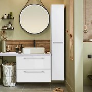 Mobile da bagno sotto lavabo SENSEA bianco L 60 x H 58 x P 46 cm, lavabo non incluso