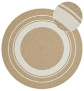 Tappeto rotondo per esterni in colore naturale ø 150 cm - NORTHRUGS
