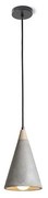 RED - Design Rendl - R12380 - Lampadario su corda HEIDI 1xE27/28W/230V cemento/legno