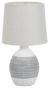 Lampada da tavolo grigio chiaro con paralume in tessuto (altezza 35 cm) Ambon - Candellux Lighting