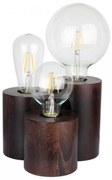 Spot-Light 2266376 - Lampada da tavolo VINCENT 3xE27/15W/230V in faggio