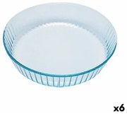 Stampo da Forno Pyrex Classic Rotondo Trasparente 27 x 27 x 6 cm (6 Unità)