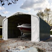 TOOLPORT 6x12m tenda garage 4m, PRIMEtex 2300, grigio, senza statica - (99503)