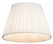 Paralume plissettato bianco 25/16,5 cm